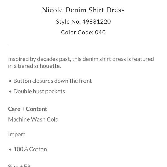 Free People Nicole Denim Shirt Dress - Picture 6 of 6